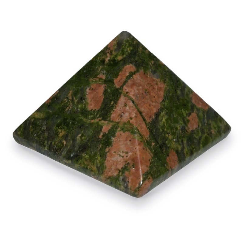 Пирамидка из натурального камня Унакит