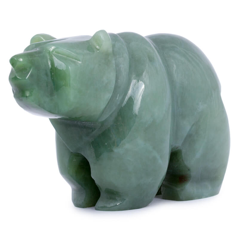 Медведь из зеленого нефрита «Сударь»