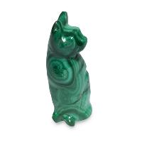 Кошка из камня малахит "Надежда"