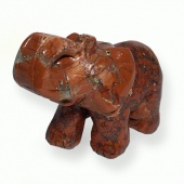 Слон из красной яшмы "Редди"